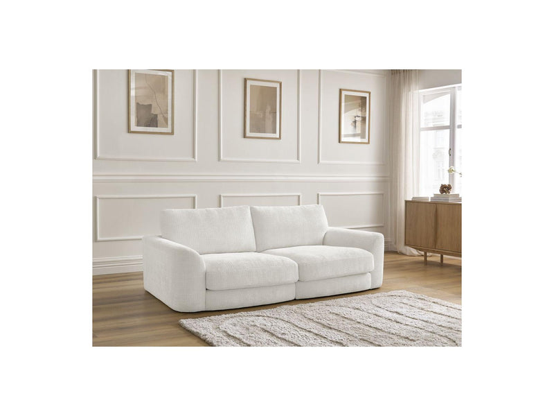 Canapé Droit Fixe - Leonore - Tissu Texturé