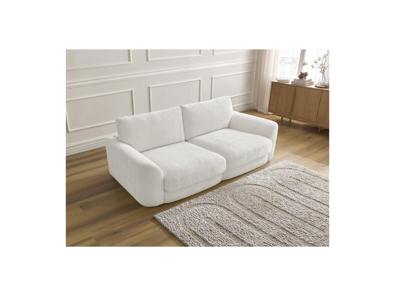 Canapé Droit Fixe - Leonore - Tissu Texturé