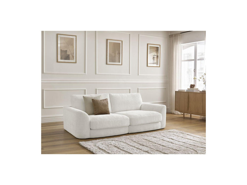 Canapé Droit Fixe - Leonore - Tissu Texturé