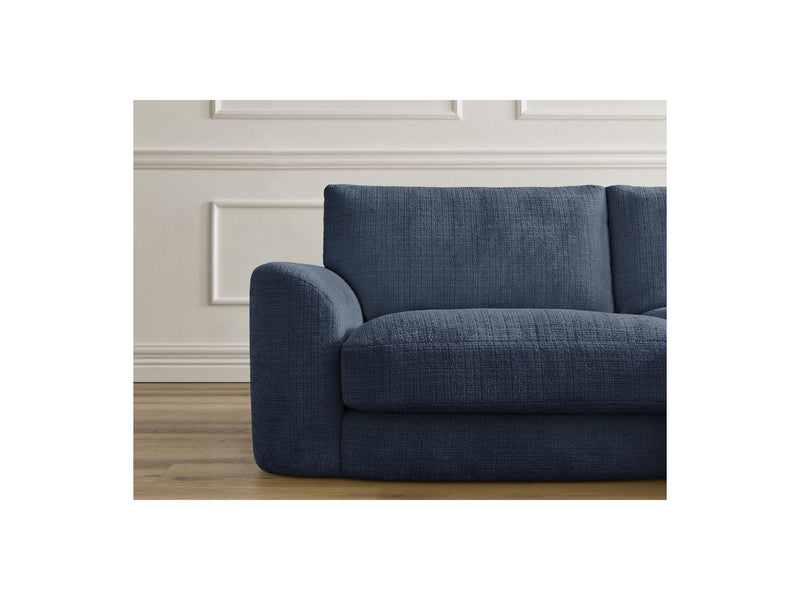 Canapé Droit Fixe - Leonore - Tissu Texturé