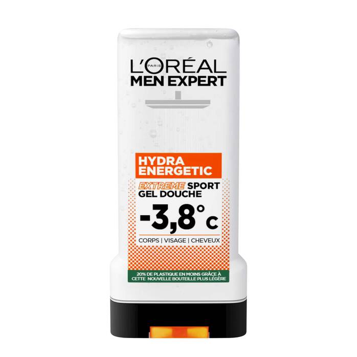 Lot De 6 - Men Expert Hydra Energetic Gel Douche Extreme Sport -3.8°C Sensation De Fraîcheur 300Ml