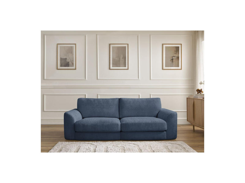 Canapé Droit Fixe - Leonore - Tissu Texturé