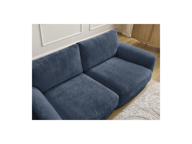 Canapé Droit Fixe - Leonore - Tissu Texturé