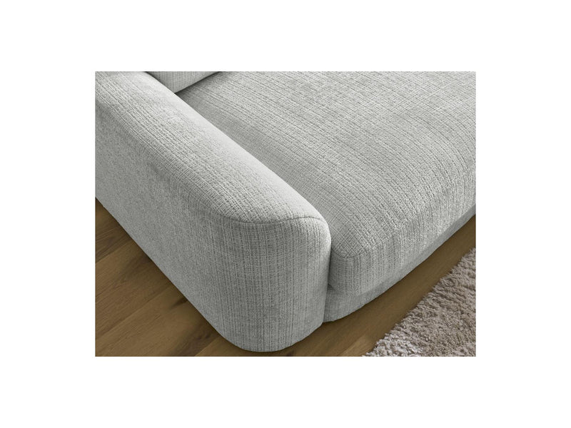 Canapé Droit Fixe - Leonore - Tissu Texturé