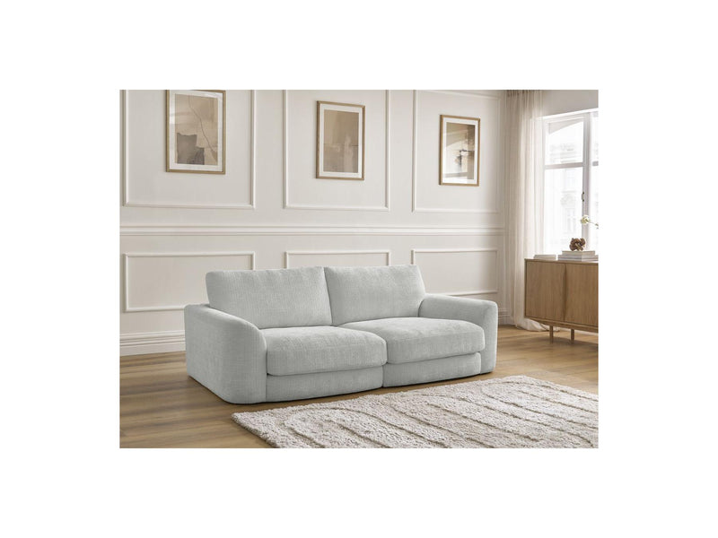 Canapé Droit Fixe - Leonore - Tissu Texturé
