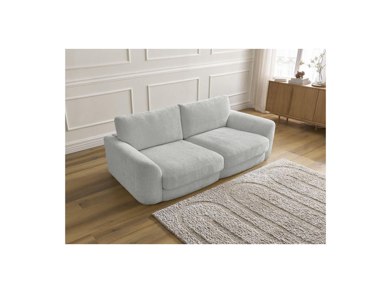 Canapé Droit Fixe - Leonore - Tissu Texturé