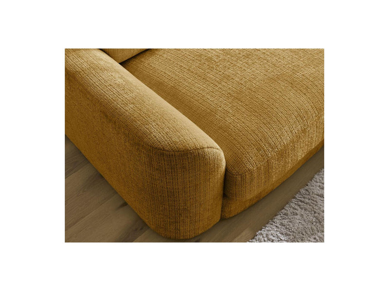 Canapé Droit Fixe - Leonore - Tissu Texturé