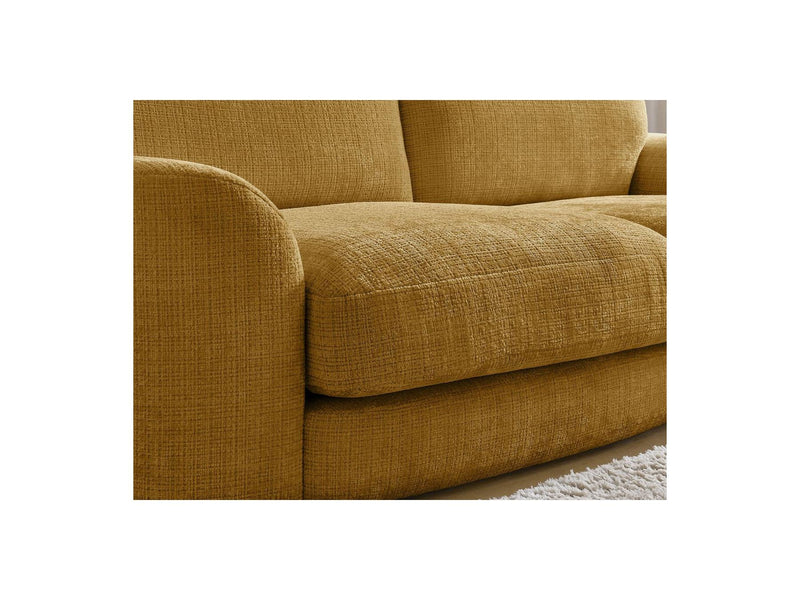 Canapé Droit Fixe - Leonore - Tissu Texturé