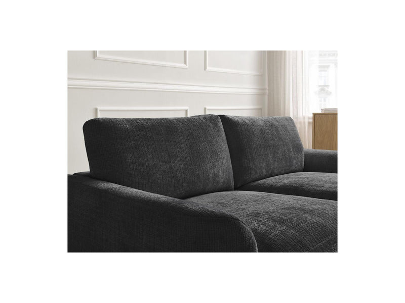 Canapé Droit Fixe - Leonore - Tissu Texturé