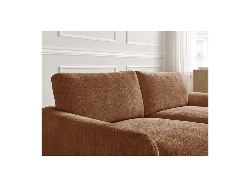 Canapé Droit Fixe - Leonore - Tissu Texturé