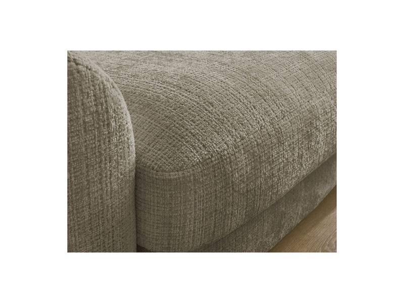 Canapé Droit Fixe - Leonore - Tissu Texturé