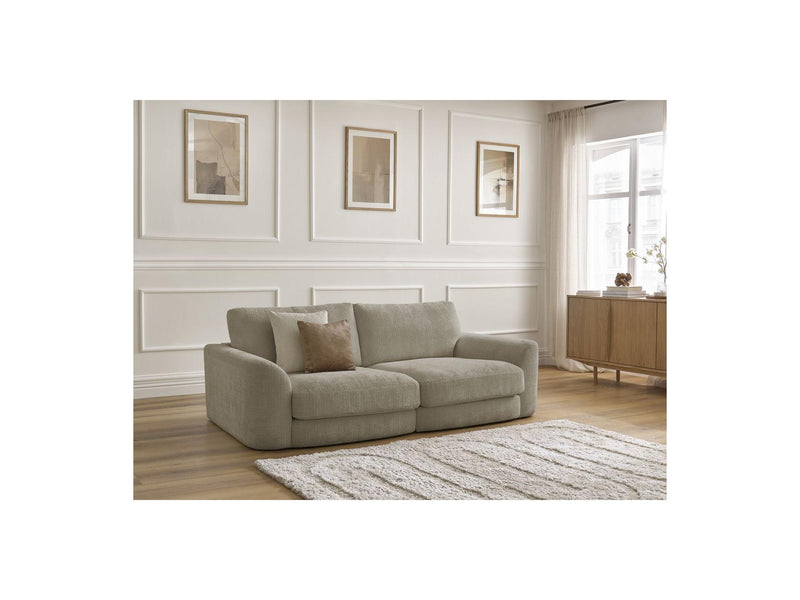Canapé Droit Fixe - Leonore - Tissu Texturé