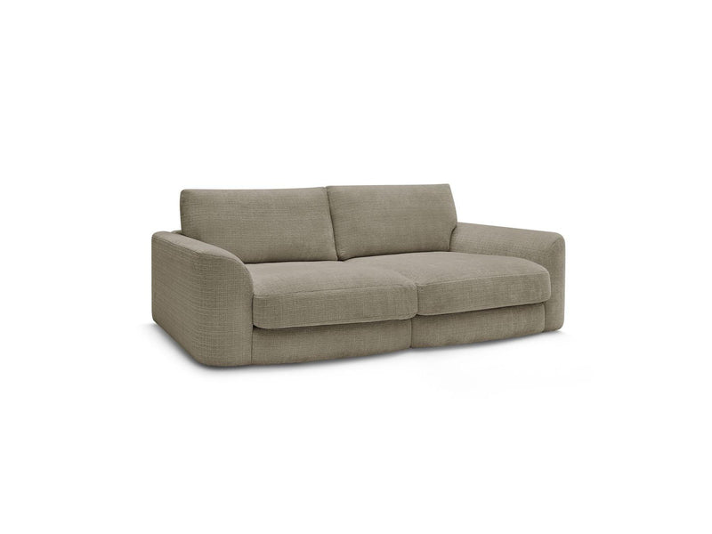 Canapé Droit Fixe - Leonore - Tissu Texturé