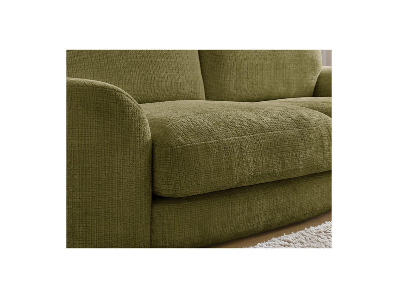 Canapé Droit Fixe - Leonore - Tissu Texturé