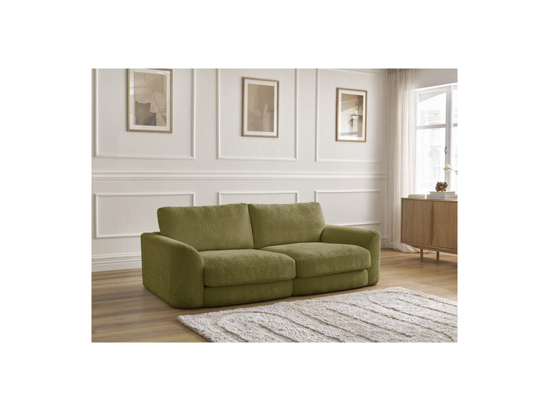 Canapé Droit Fixe - Leonore - Tissu Texturé