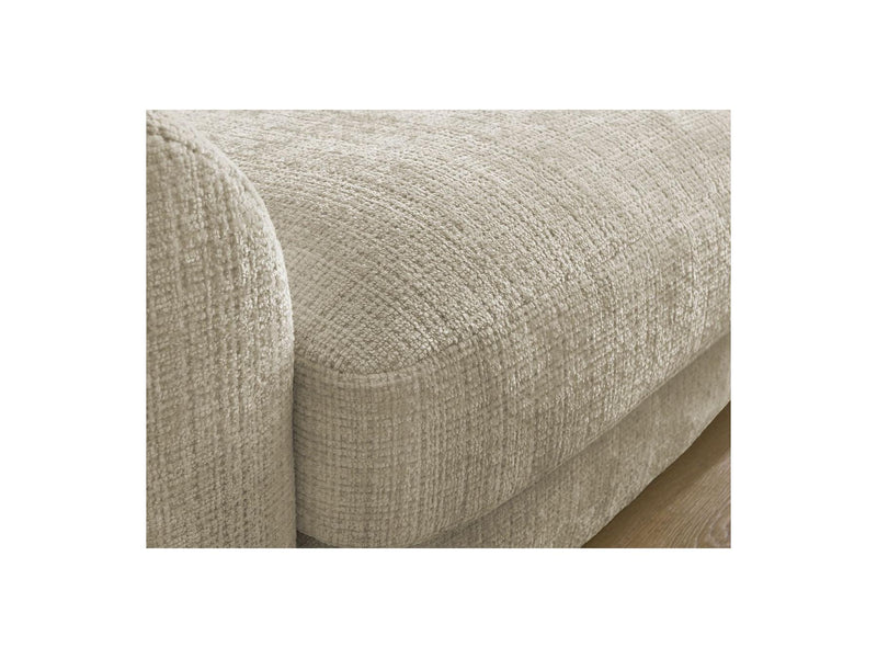 Canapé D'Angle Fixe - Leonore - Tissu Texturé - Angle Droit