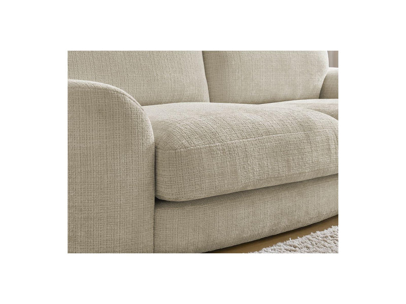 Canapé D'Angle Fixe - Leonore - Tissu Texturé - Angle Droit