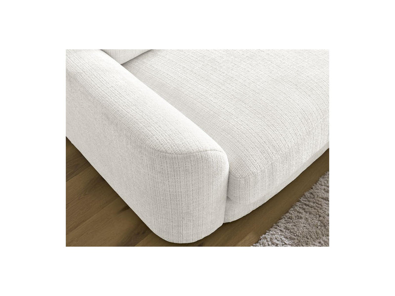 Canapé D'Angle Fixe - Leonore - Tissu Texturé - Angle Droit