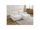 Canapé D'Angle Fixe - Leonore - Tissu Texturé - Angle Droit