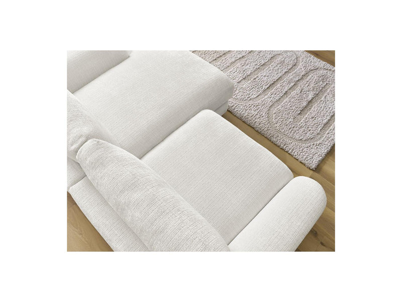 Canapé D'Angle Fixe - Leonore - Tissu Texturé - Angle Droit