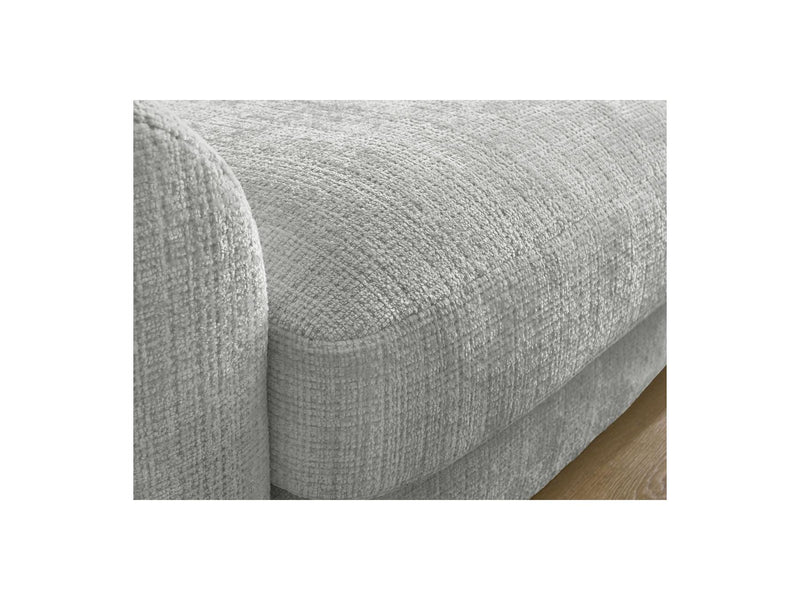 Canapé D'Angle Fixe - Leonore - Tissu Texturé - Angle Droit