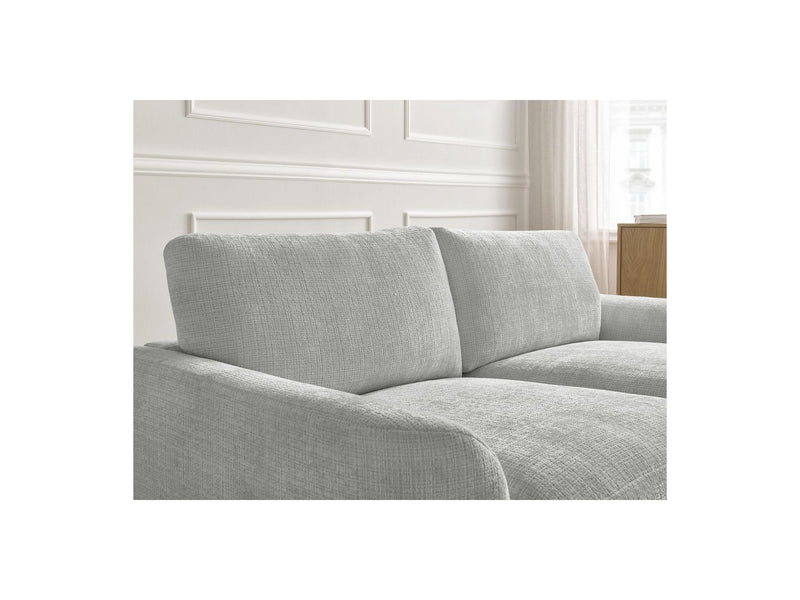 Canapé D'Angle Fixe - Leonore - Tissu Texturé - Angle Droit