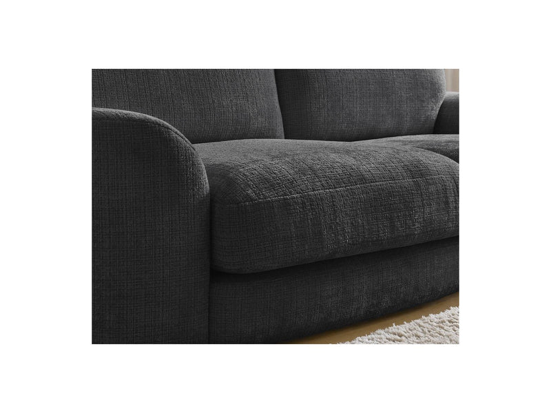 Canapé D'Angle Fixe - Leonore - Tissu Texturé - Angle Droit