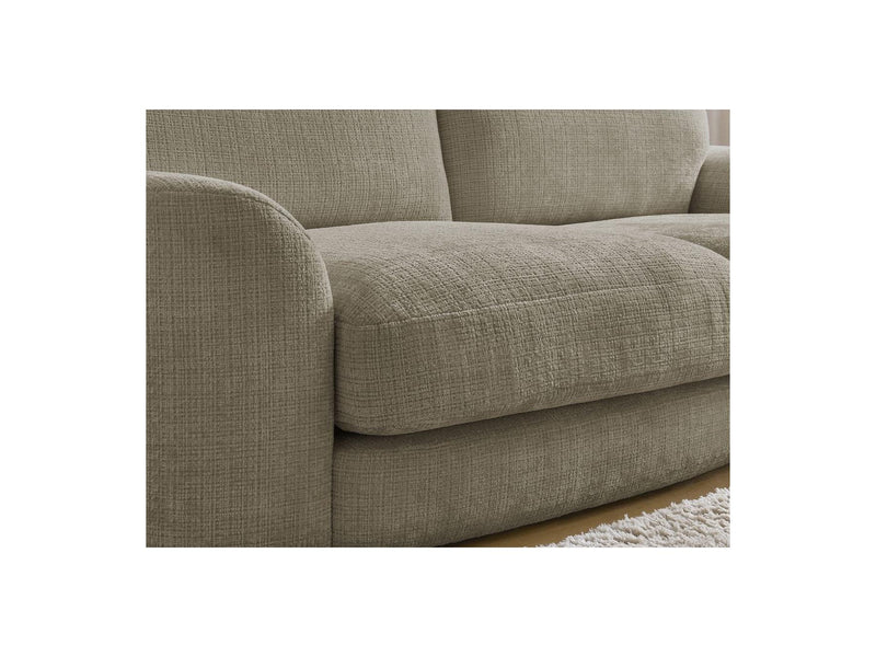 Canapé D'Angle Fixe - Leonore - Tissu Texturé - Angle Droit