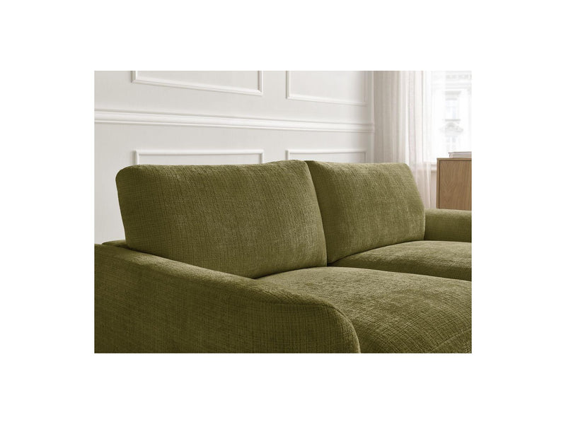 Canapé D'Angle Fixe - Leonore - Tissu Texturé - Angle Droit