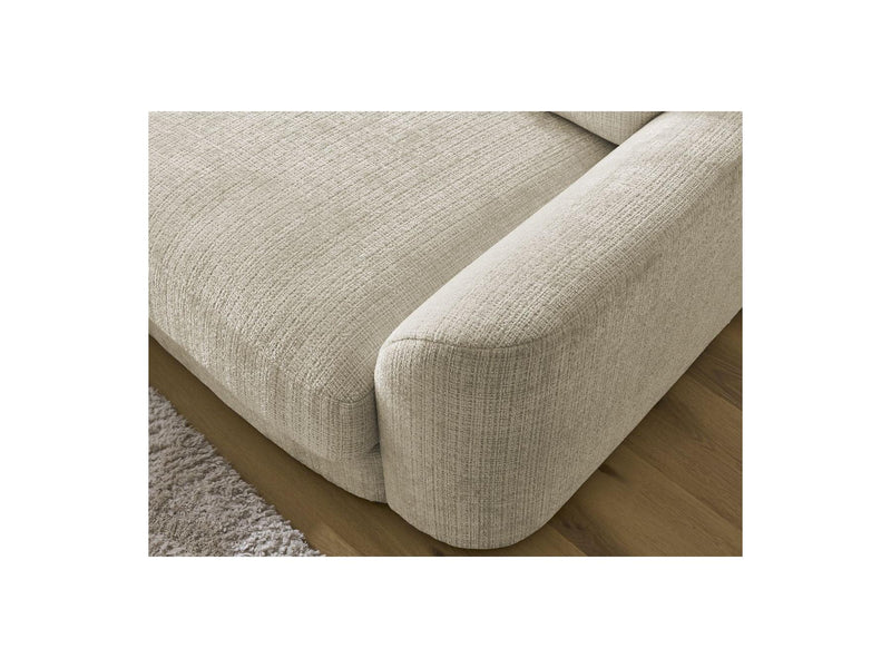 Canapé D'Angle Fixe - Leonore - Tissu Texturé - Angle Gauche