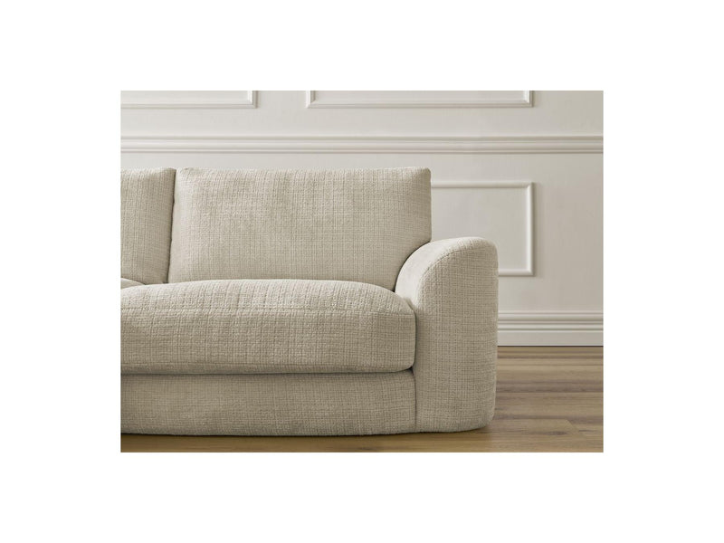 Canapé D'Angle Fixe - Leonore - Tissu Texturé - Angle Gauche