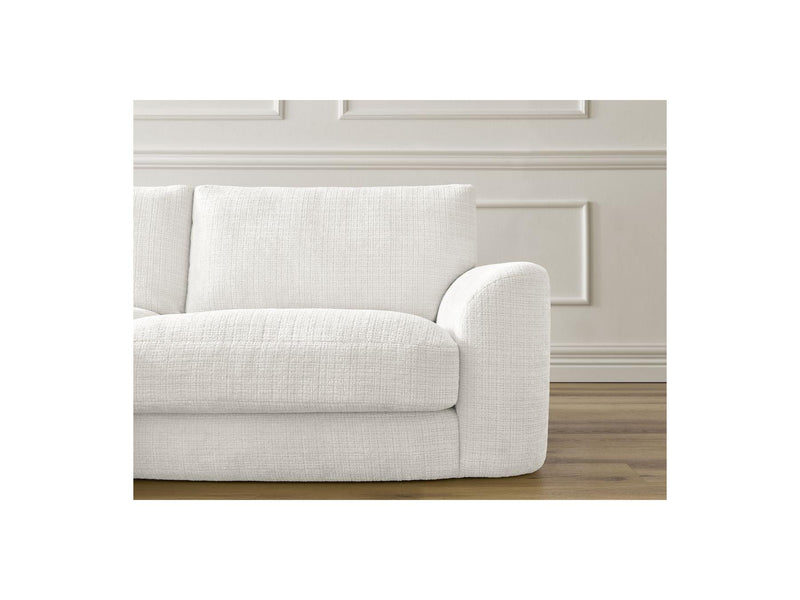 Canapé D'Angle Fixe - Leonore - Tissu Texturé - Angle Gauche