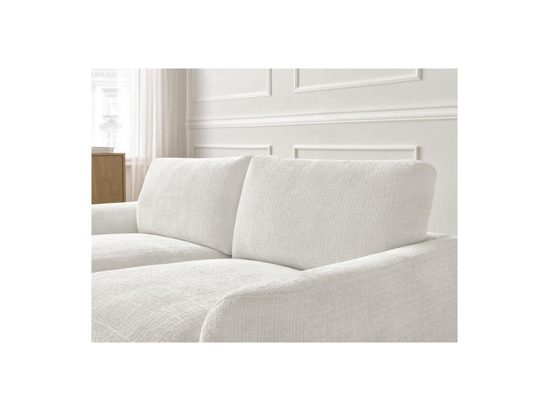 Canapé D'Angle Fixe - Leonore - Tissu Texturé - Angle Gauche