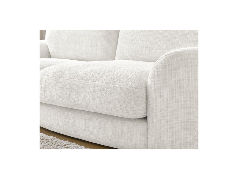 Canapé D'Angle Fixe - Leonore - Tissu Texturé - Angle Gauche