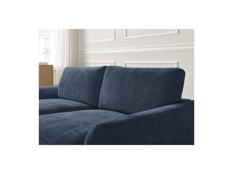 Canapé D'Angle Fixe - Leonore - Tissu Texturé - Angle Gauche