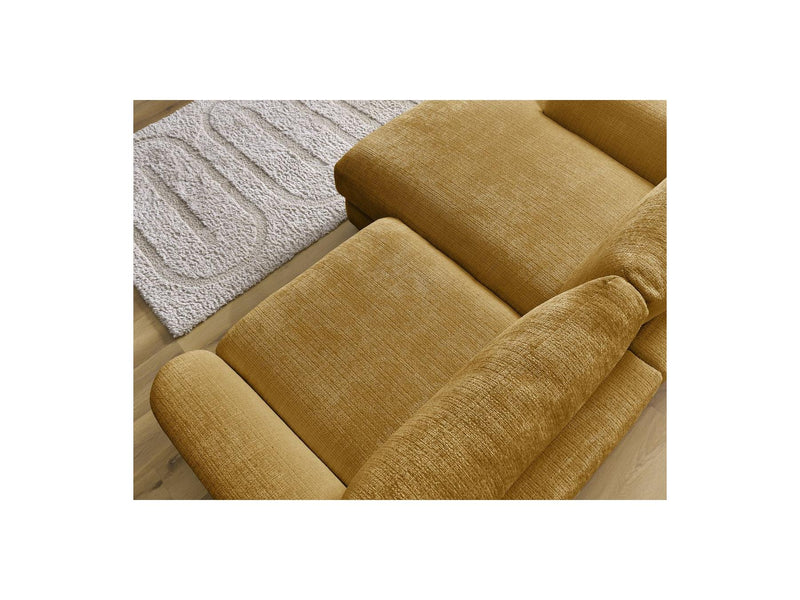 Canapé D'Angle Fixe - Leonore - Tissu Texturé - Angle Gauche