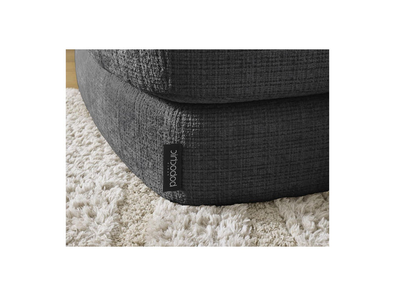 Canapé D'Angle Fixe - Leonore - Tissu Texturé - Angle Gauche