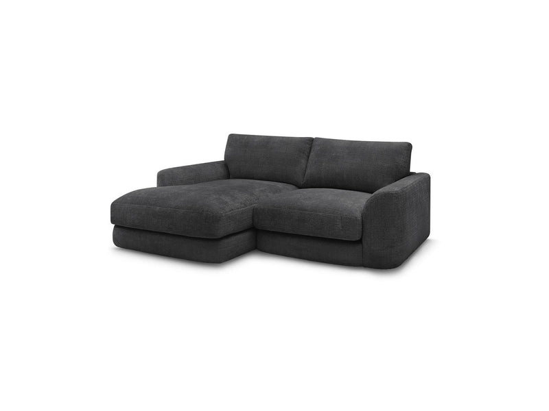 Canapé D'Angle Fixe - Leonore - Tissu Texturé - Angle Gauche