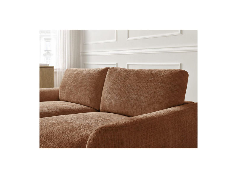Canapé D'Angle Fixe - Leonore - Tissu Texturé - Angle Gauche