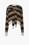 Trompe-L'Oeil Jumper - Stripes - Women