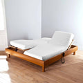 Uni Molleton Gratte - Drap Housse Double - Blanc