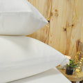 Uni Molleton Gratte - Taie Oreiller - Blanc