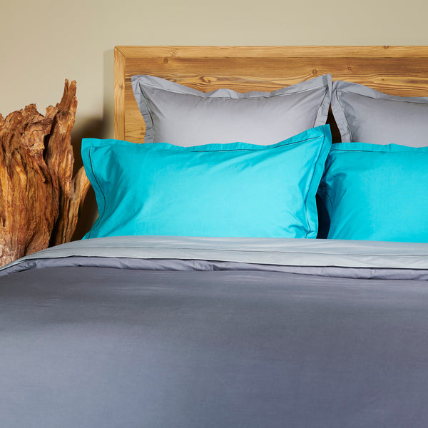 Uni Percale - Taie Oreiller - Gris