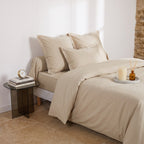 Uni Percale - Housse Couette - Lin