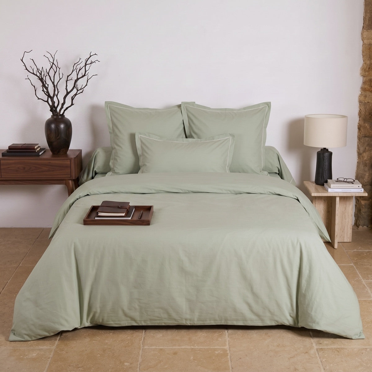 Uni Percale - Housse Couette - Mousse