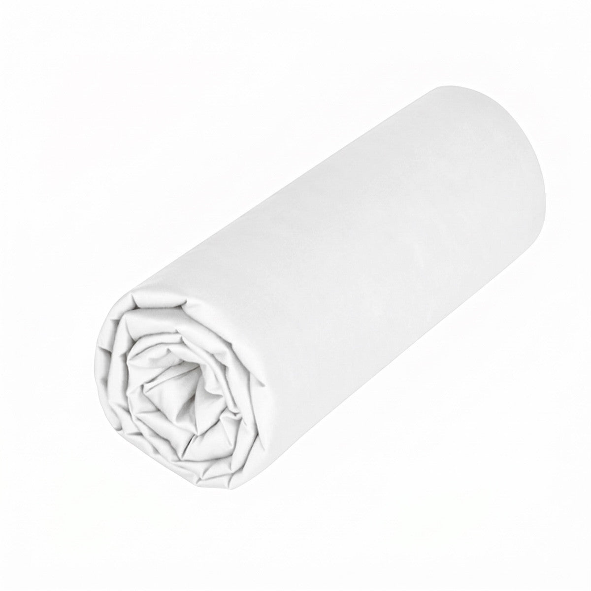 Uni Percale - Drap Housse Double - Blanc