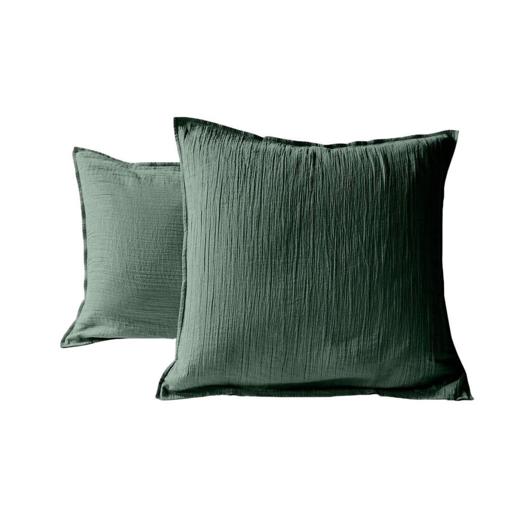 Gaze De Coton - Taie Oreiller - Vert Sapin