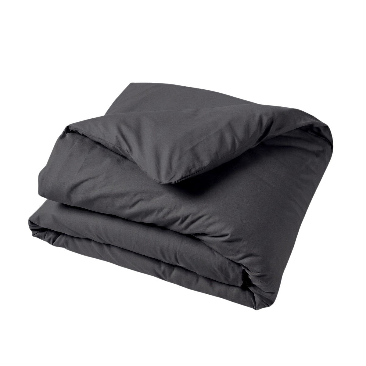 Uni Percale - Housse Couette - Anthracite