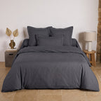 Uni Percale - Housse Couette - Anthracite