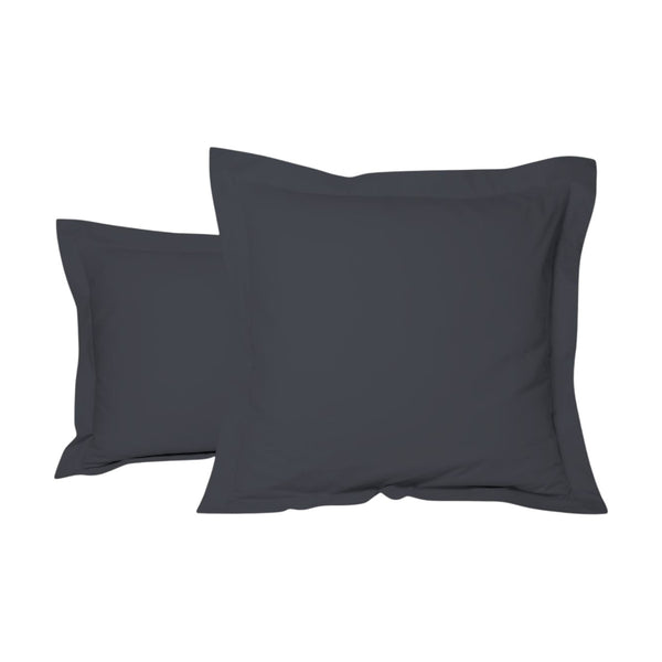 Uni Percale - Taie Oreiller - Anthracite